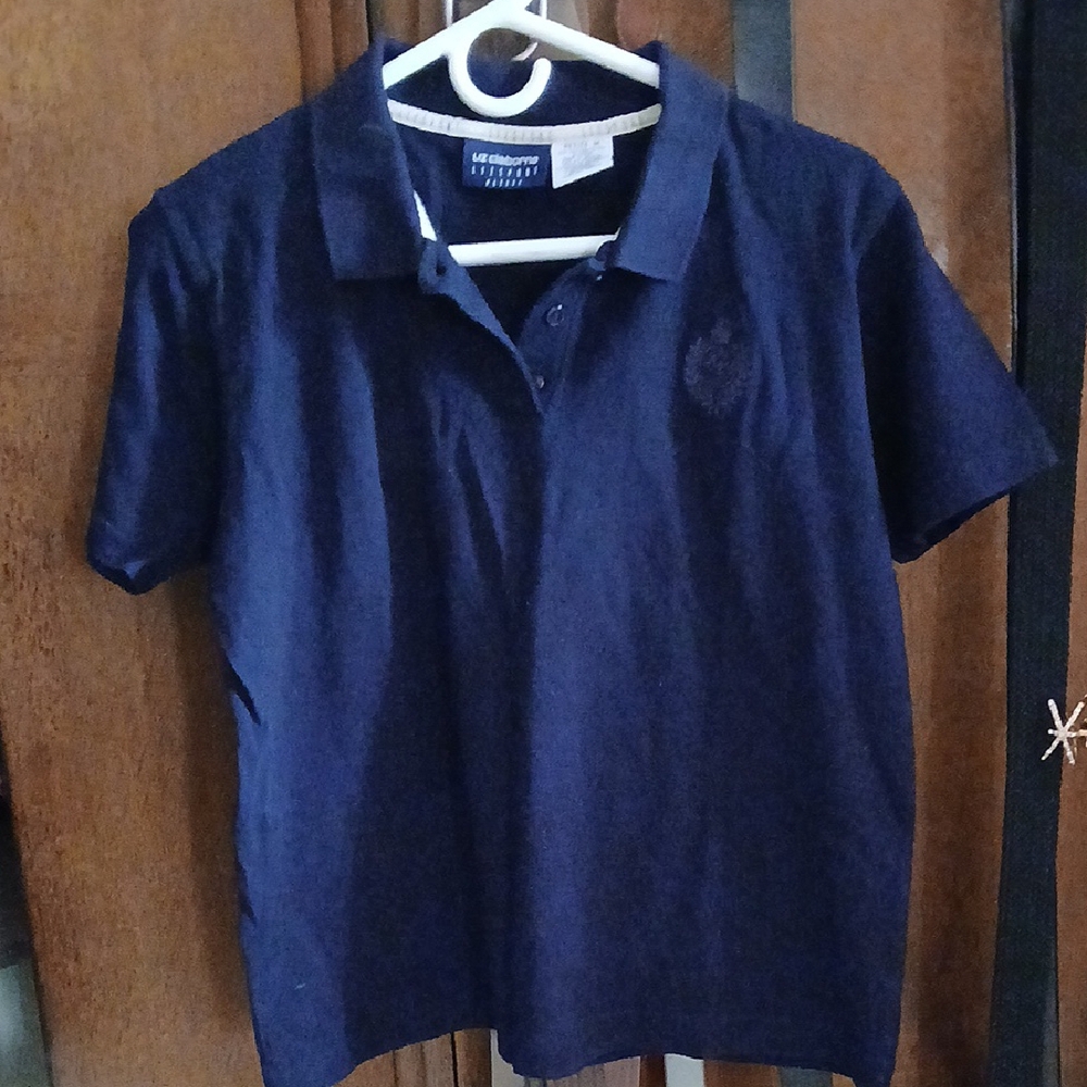 Liz Claiborne Navy Polo Shirt